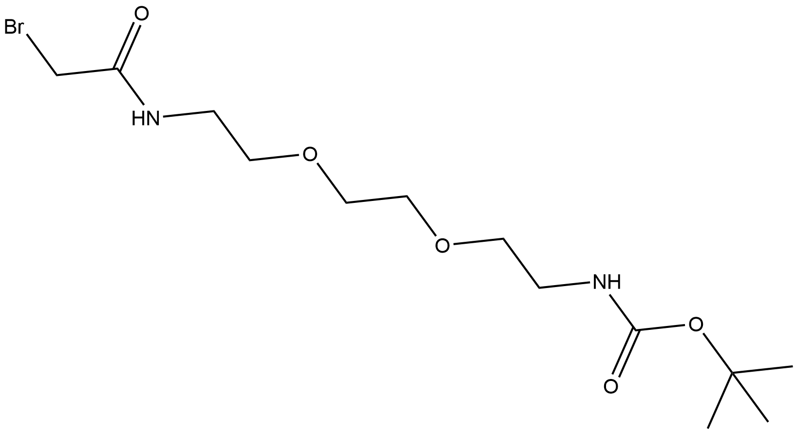 Bromoacetamido-C2-PEG2-NH-Boc
