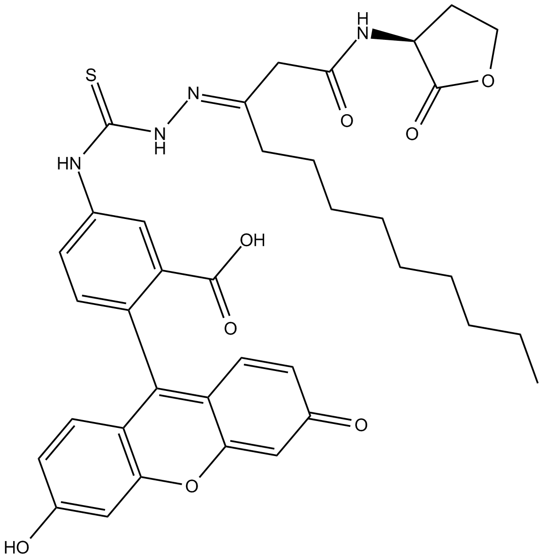 N-dodecanoyl-L-Homoserine lactone-3-hydrazone-fluorescein