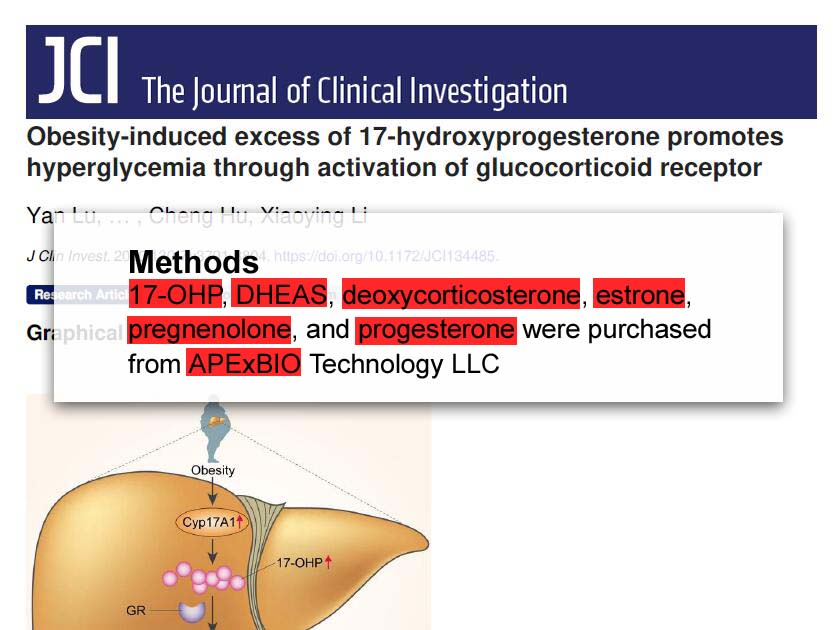 APExBIO Dehydroepiandrosterone (DHEA)Endogenous steroid hormoneCAS 53430