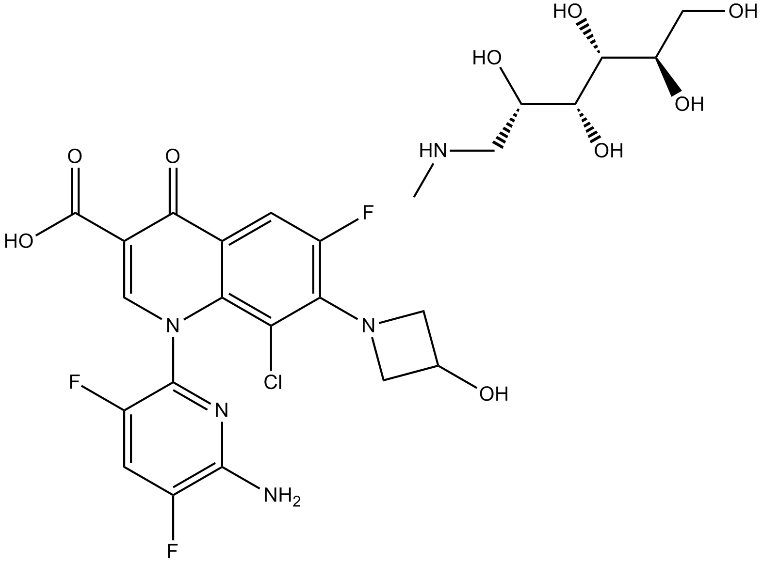 Delafloxacin meglumine