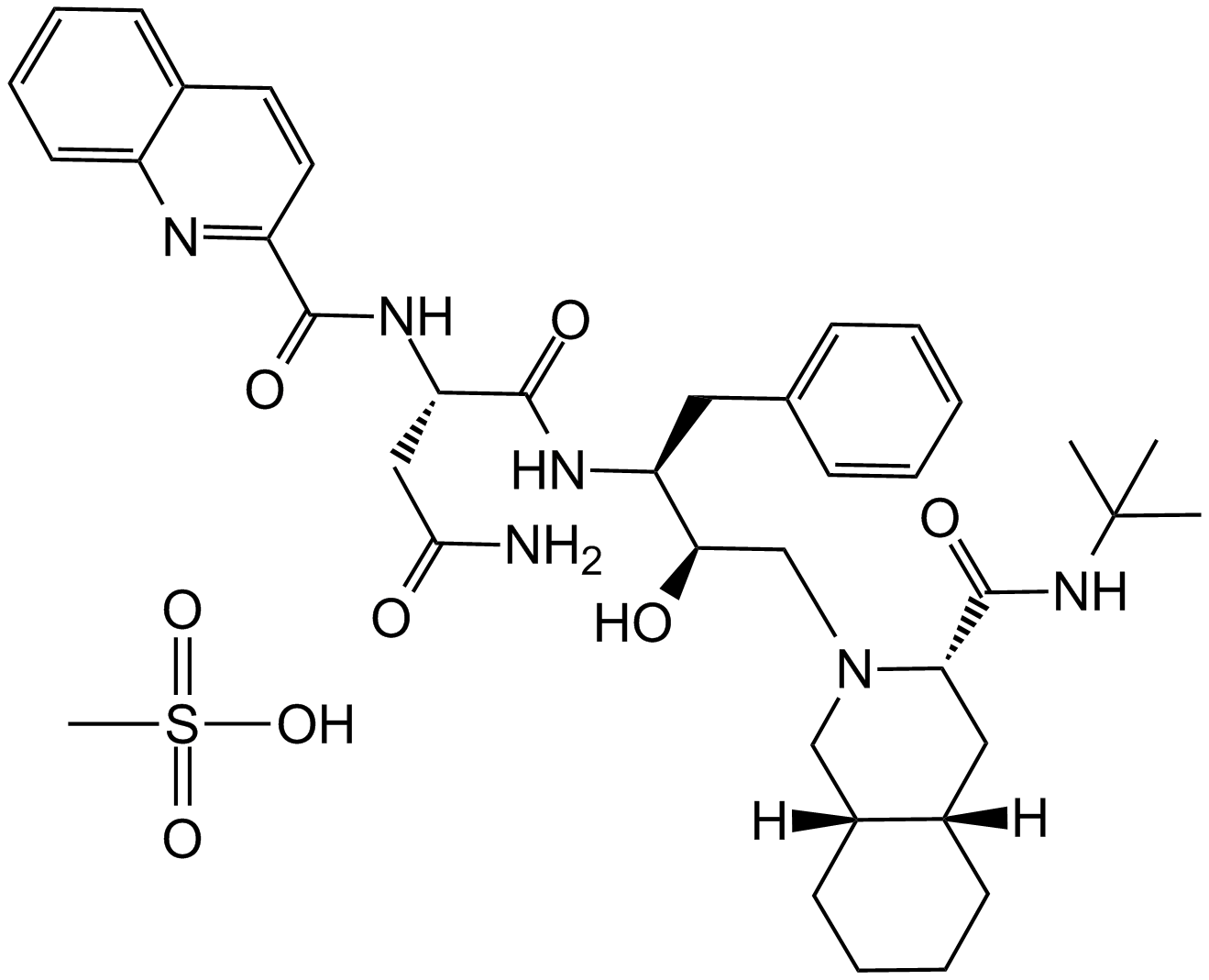 Saquinavir mesylate