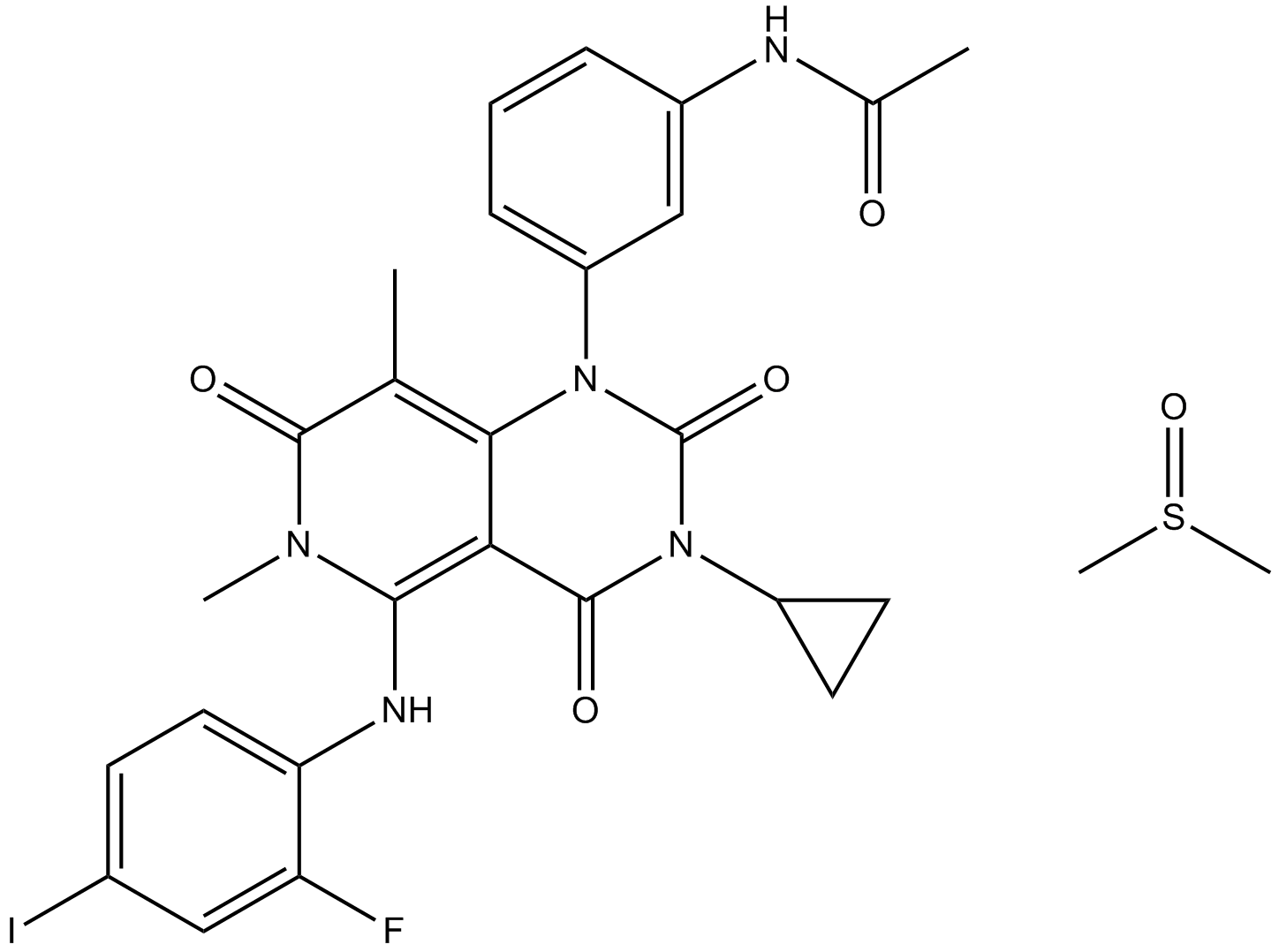 Trametinib DMSO solvate