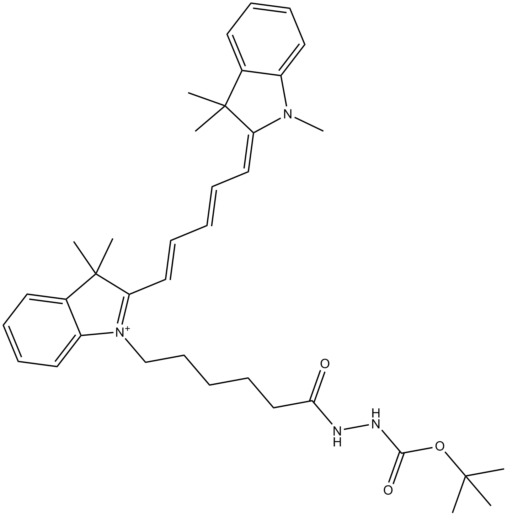 Cy5 Boc-hydrazide (non-sulfonated)