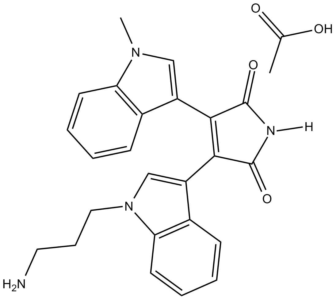 Bisindolylmaleimide VIII (acetate)