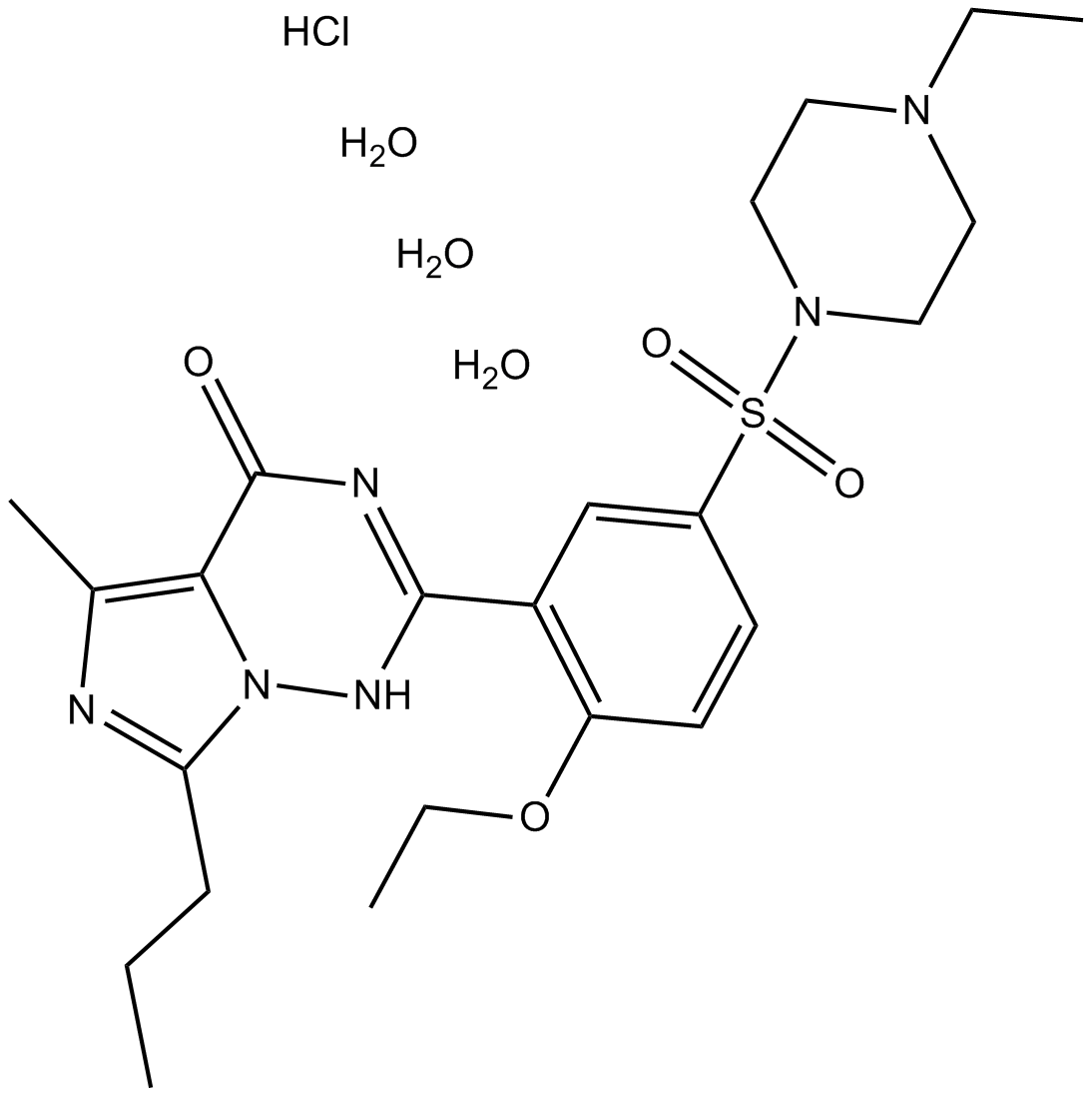 Vardenafil HCl Trihydrate