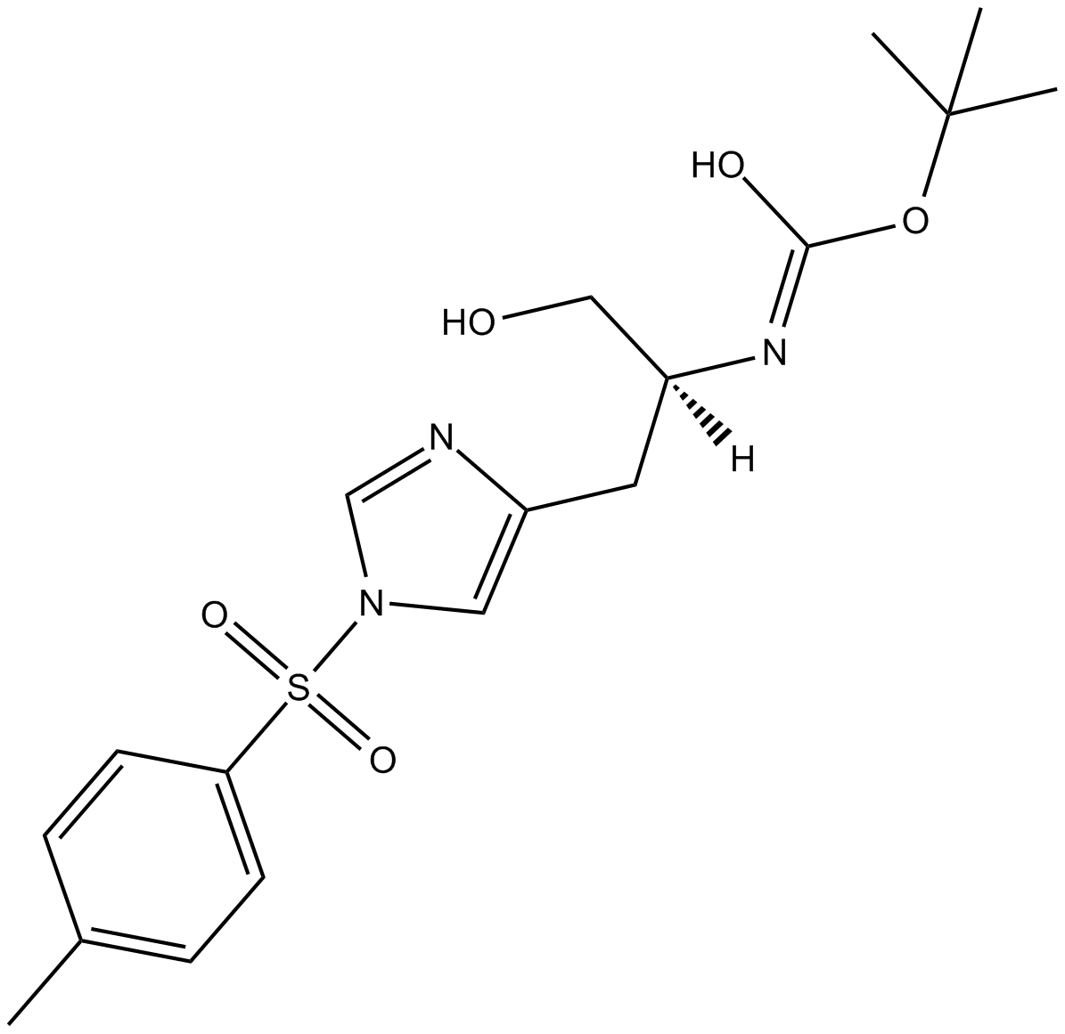 Boc-His(Tos)-ol