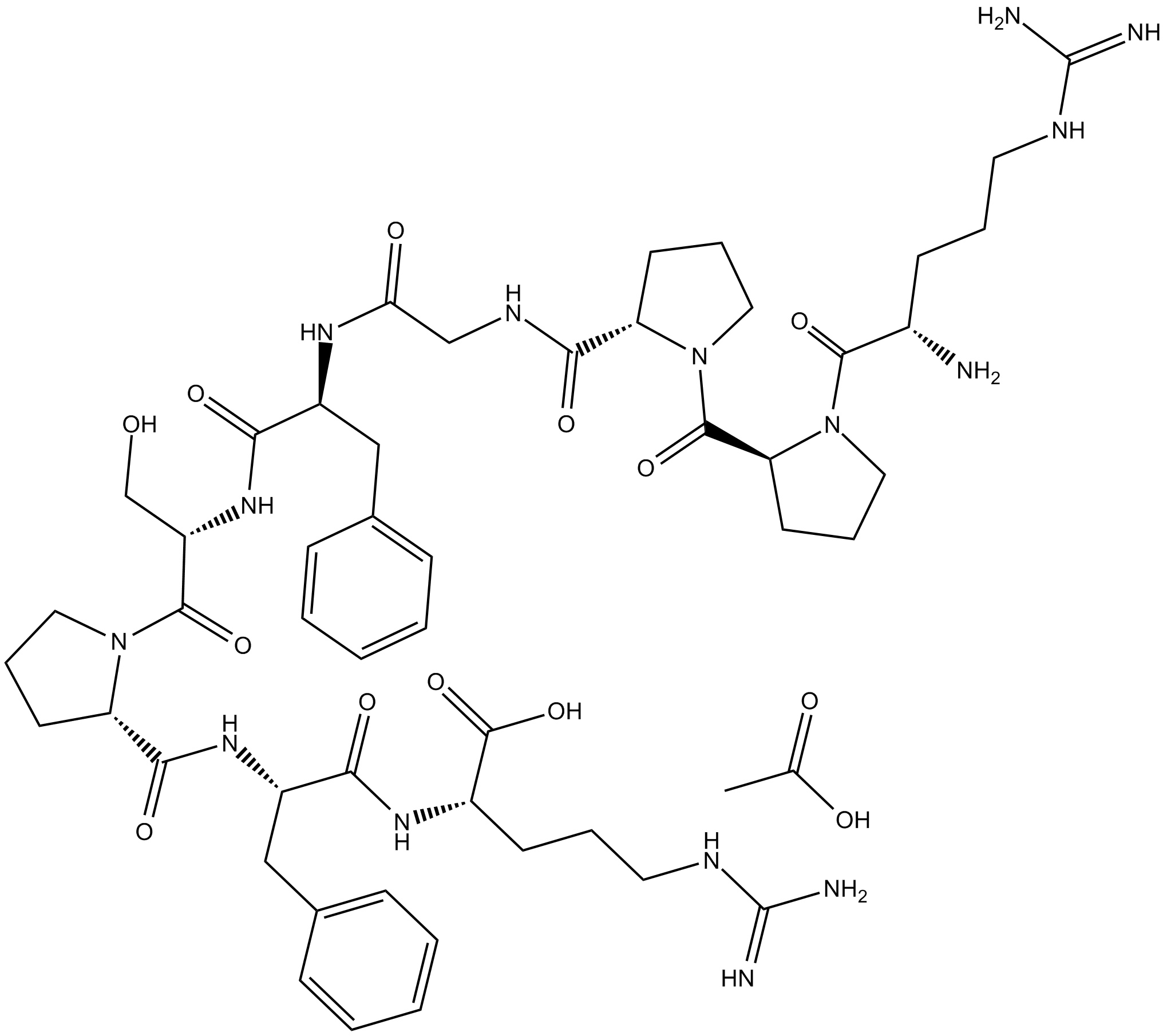 Bradykinin (acetate)