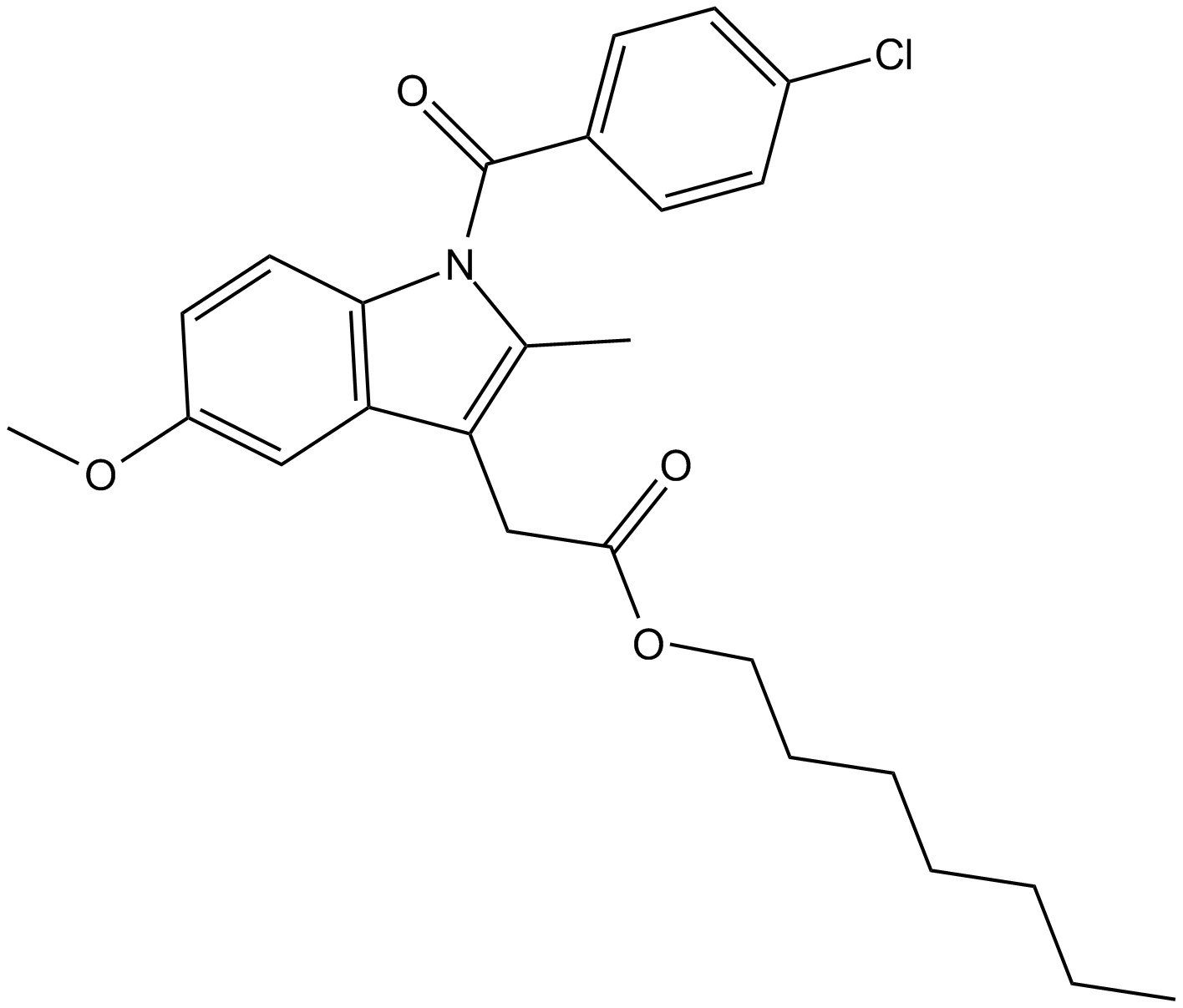 Indomethacin heptyl ester