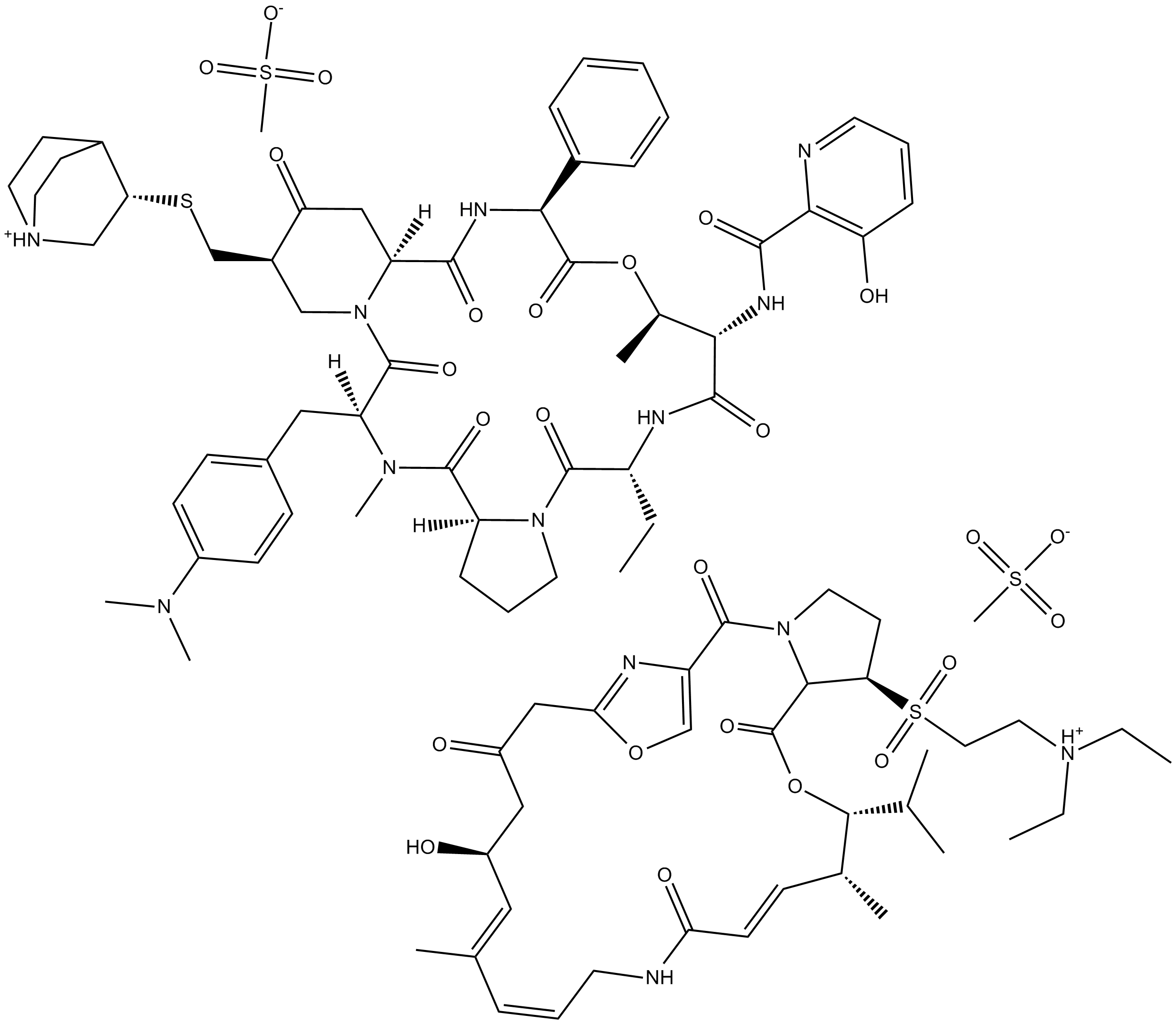 Quinupristin-Dalfopristin Complex (mesylate)