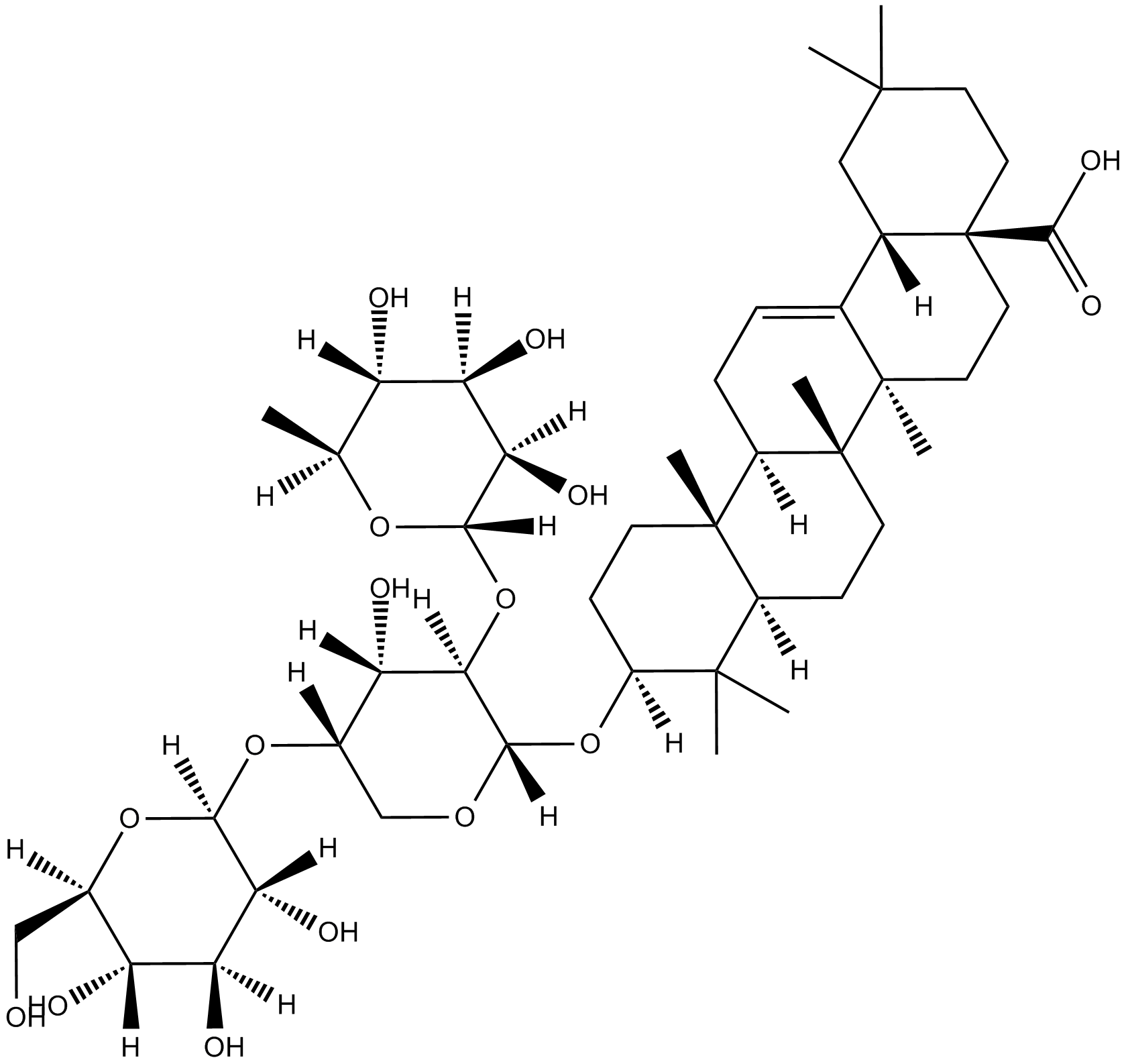 Oleanolic acid 3-glycosides