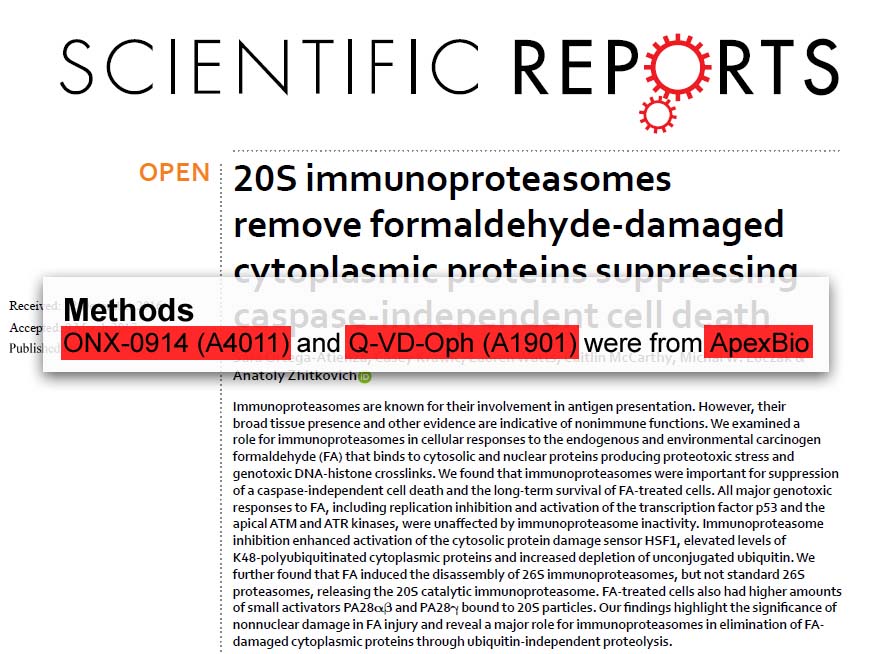 美国APExBIO中文官网 ONX0914 (PR957)Immunoproteasome inhibitor,potent and
