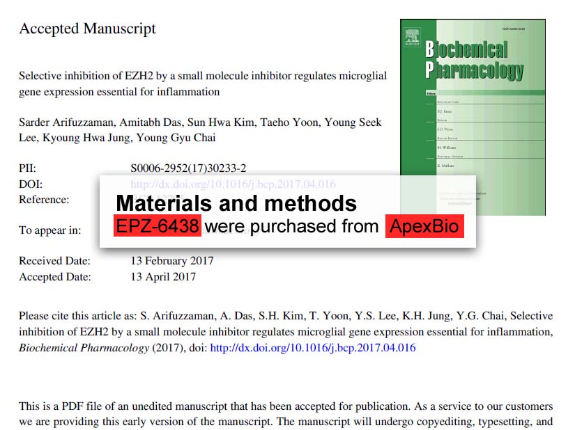 EPZ-6438 (Tazemetostat) – EZH2 Inhibitor | APExBIO