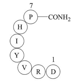 Angiotensin 1/2 (1-7) amide