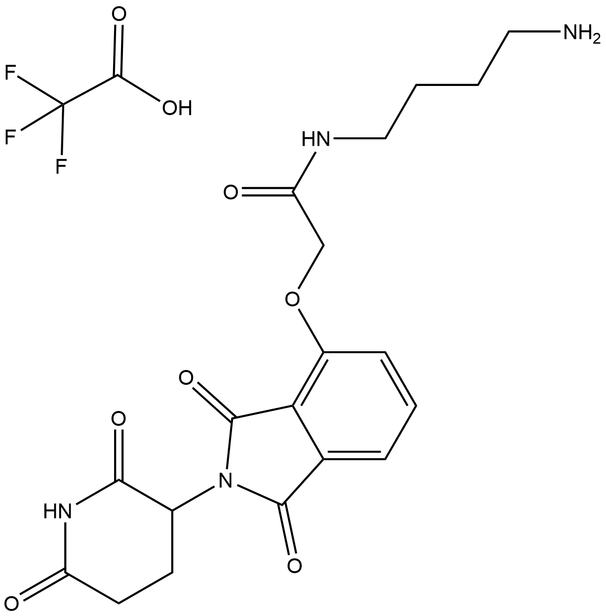 Thalidomide-O-amido-C4-NH2 TFA