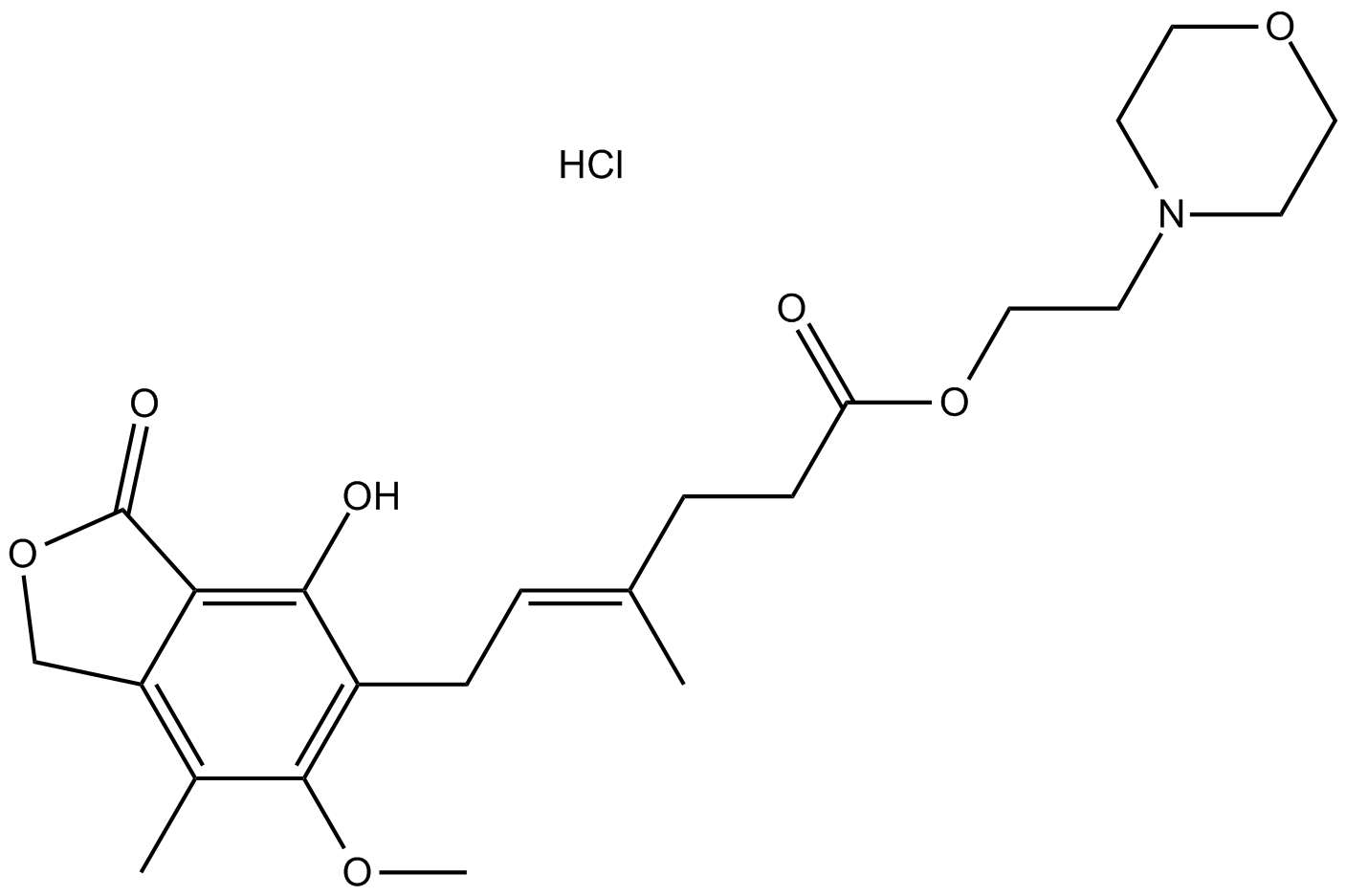 Mycophenolate mofetil hydrochloride