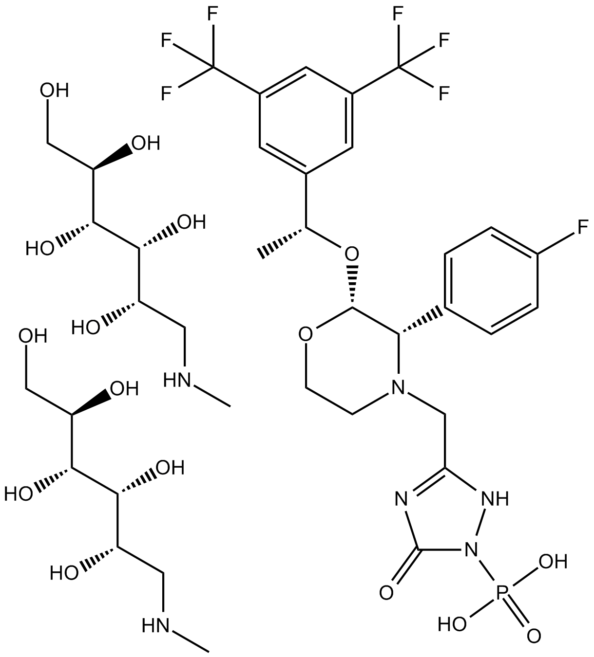 Fosaprepitant dimeglumine salt