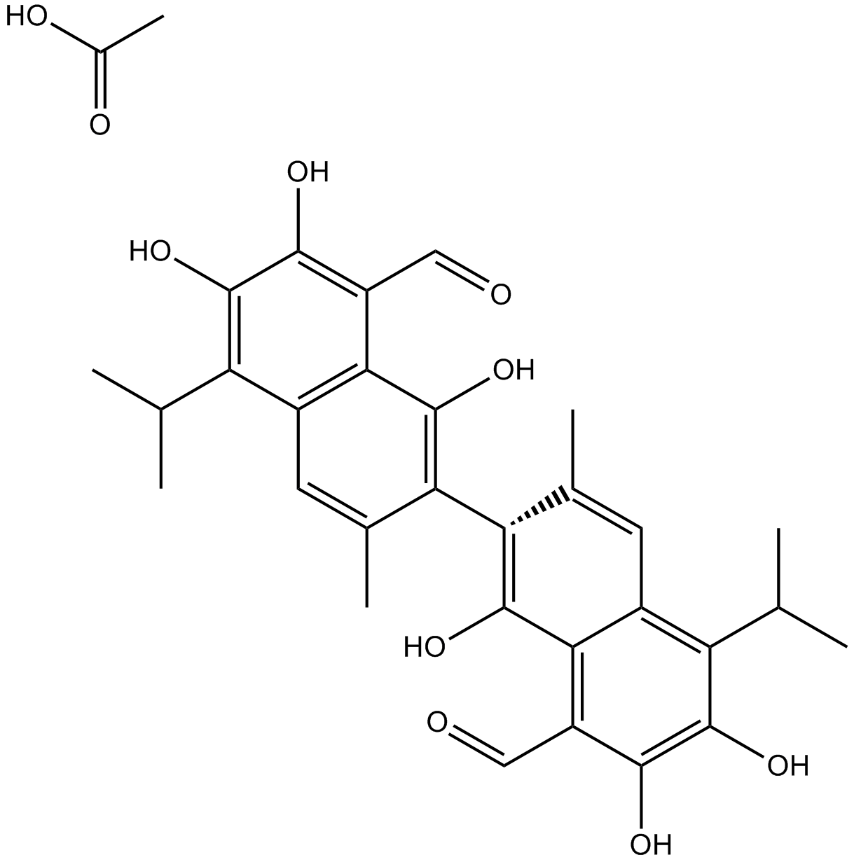 Acetate gossypol