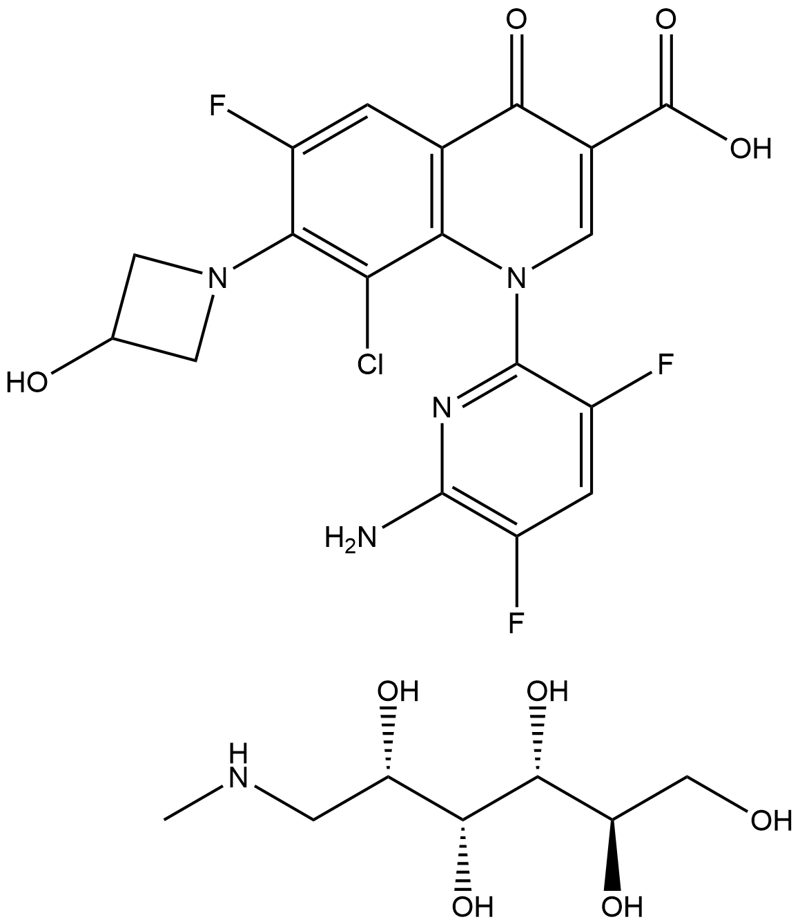 Delafloxacin meglumine