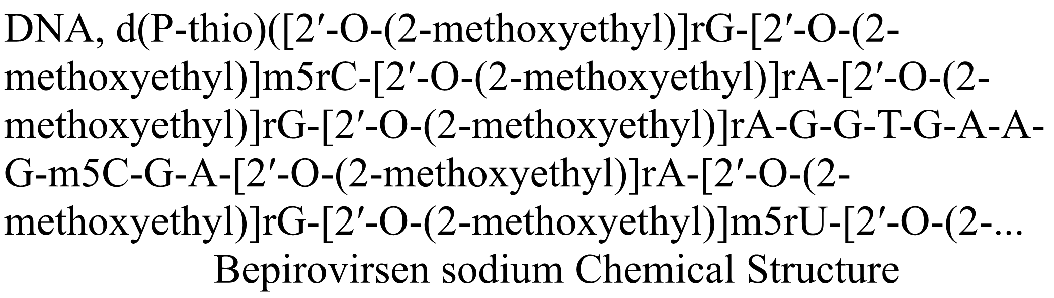 Bepirovirsen sodium