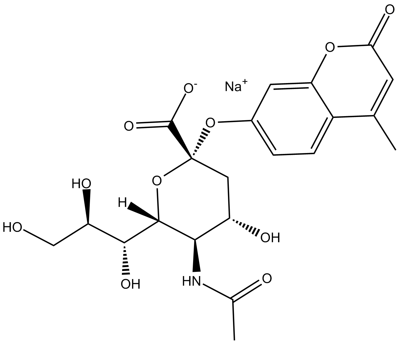 4-Methylumbelliferyl-N-acetyl-α-D-Neuraminic Acid (sodium salt)