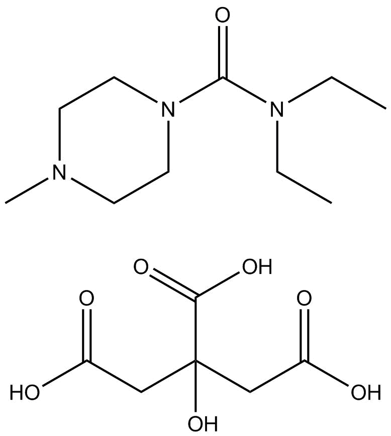 Diethylcarbamazine citrate