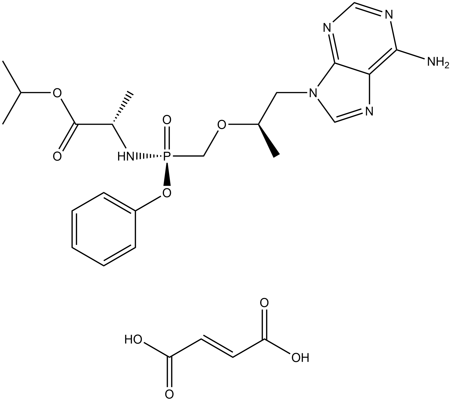 Tenofovir alafenamide hemifumarate