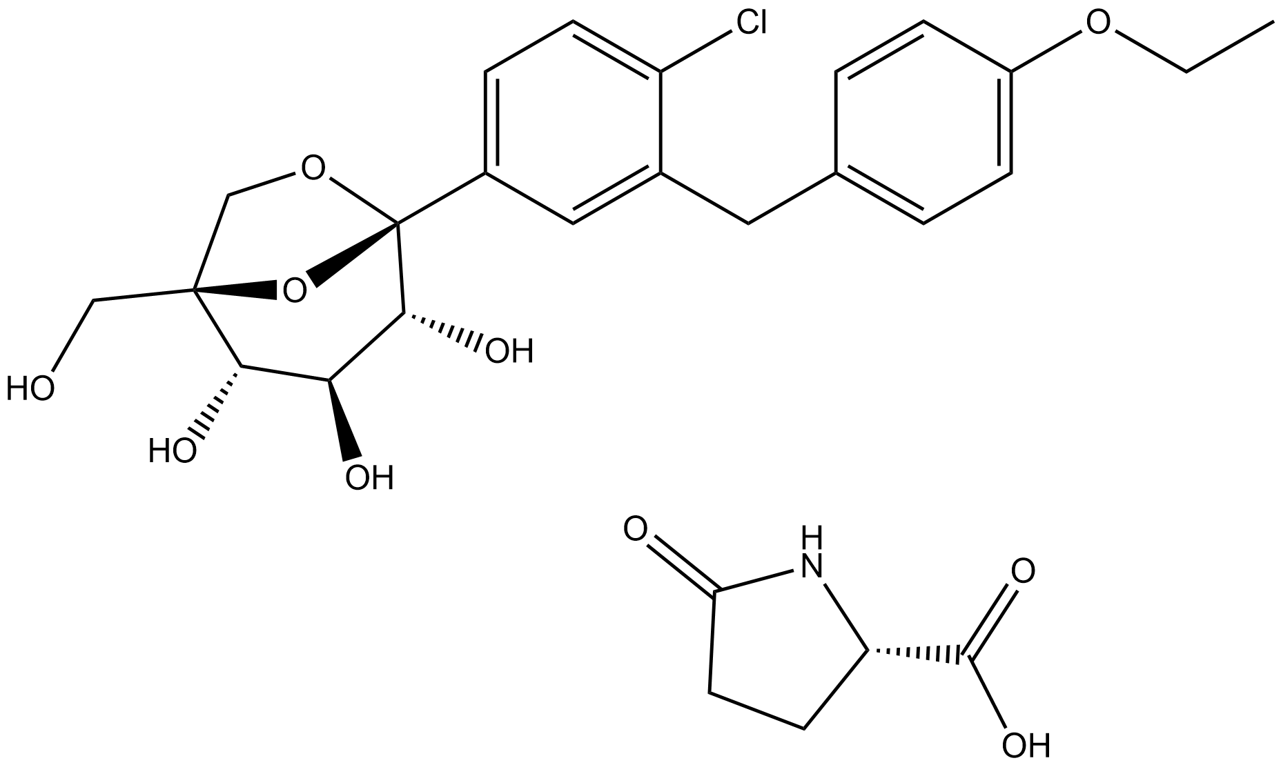 Ertugliflozin L-pyroglutamic acid
