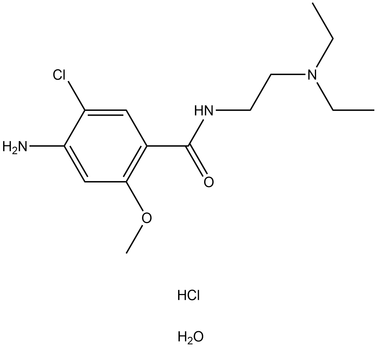 Metoclopramide hydrochloride hydrate