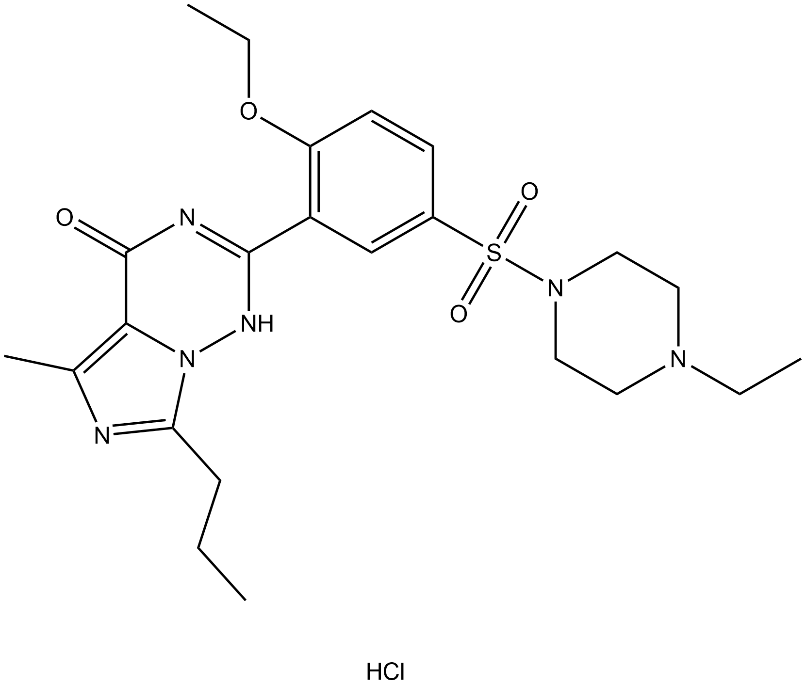 Vardenafil hydrochloride