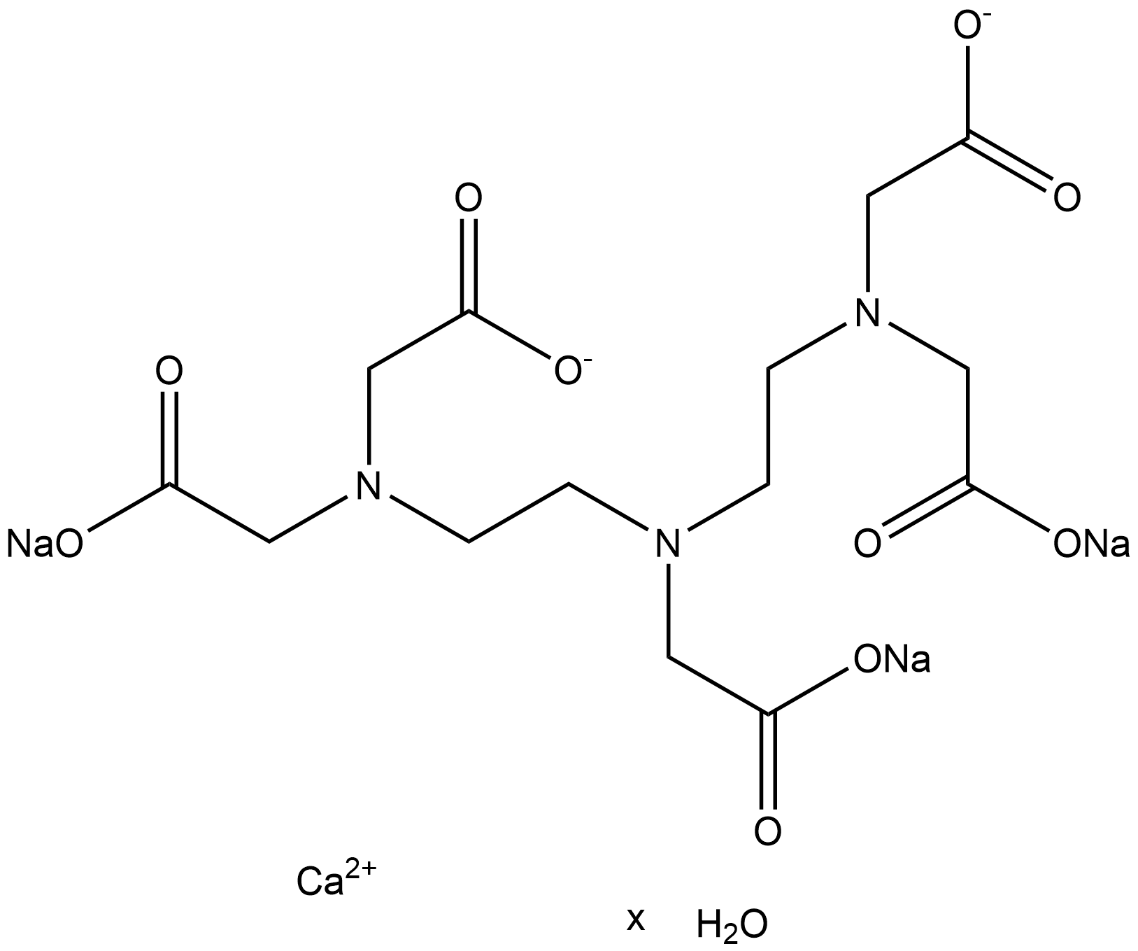 pentetate calcium trisodium hydrate