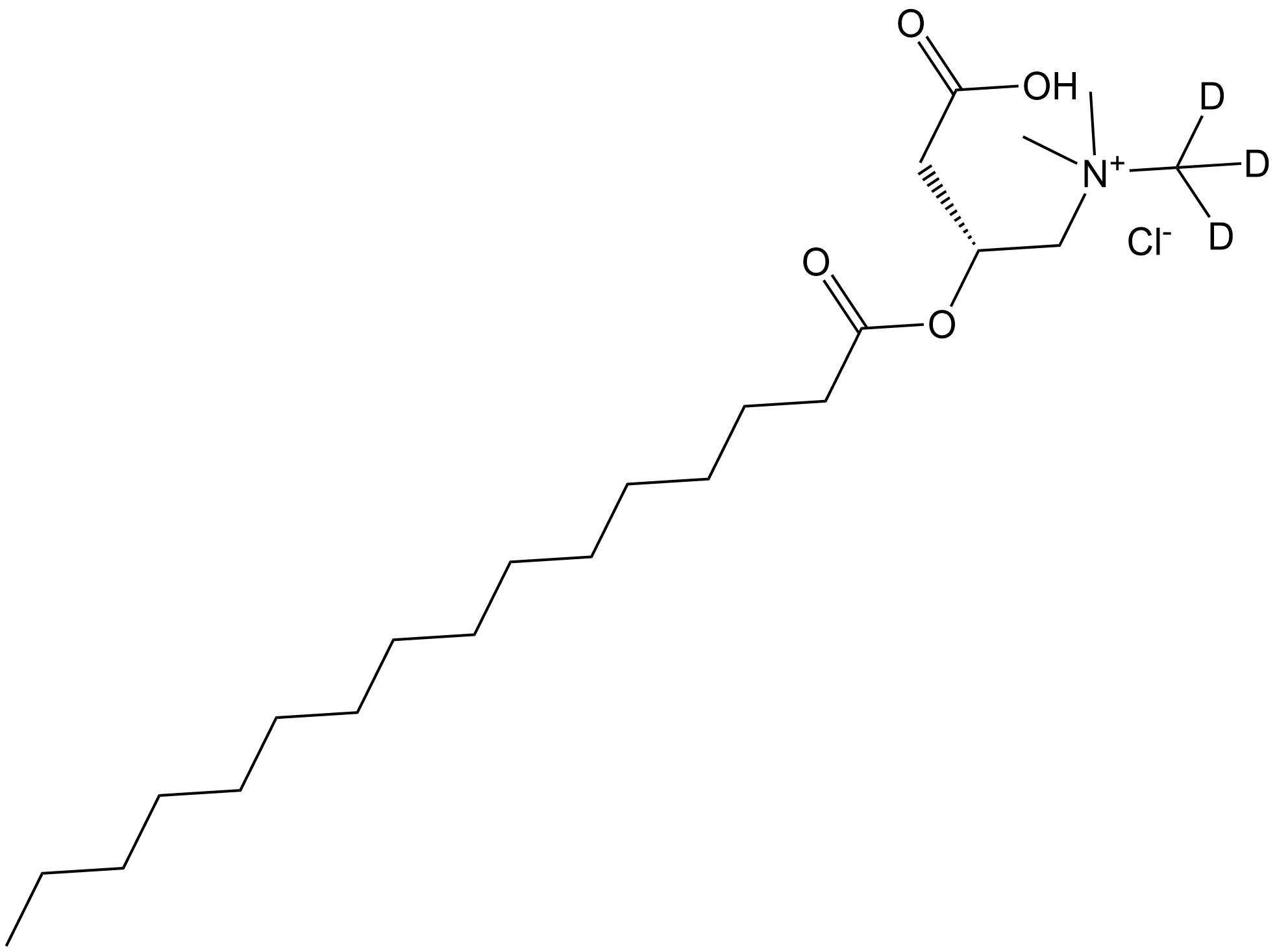 Palmitoyl carnitine-d3 HCl