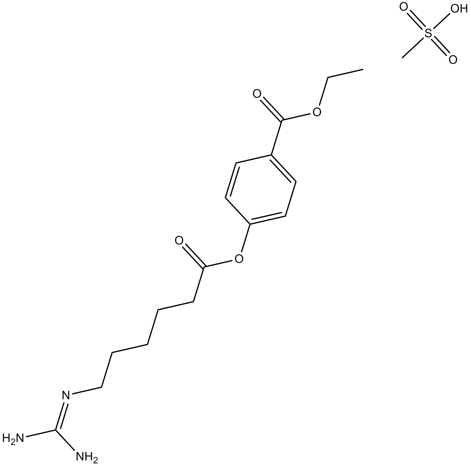 Gabexate mesylate