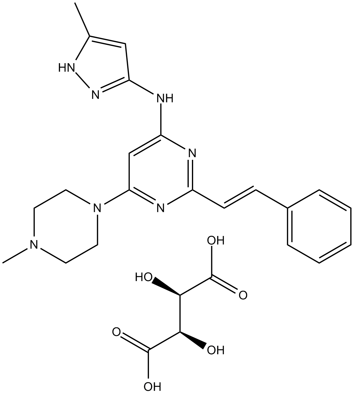 ENMD-2076 L-(+)-Tartaric acid