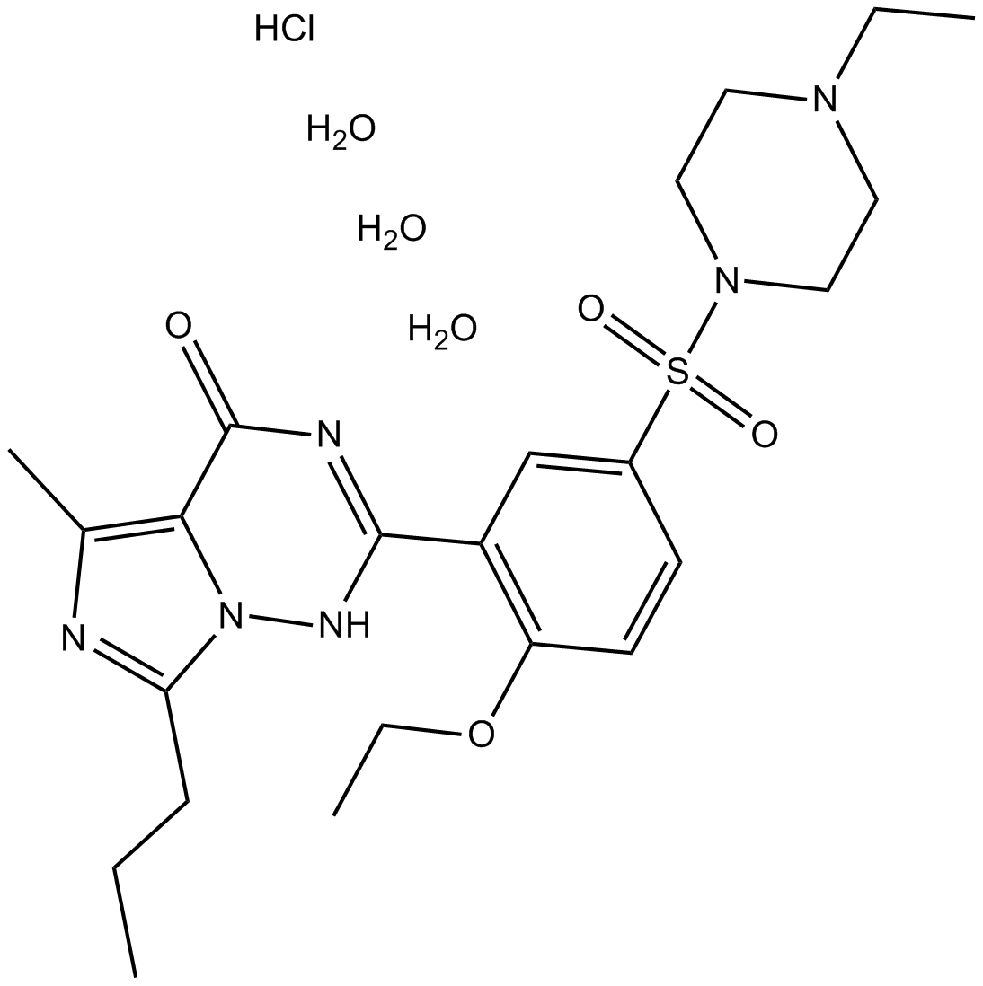 Vardenafil HCl Trihydrate