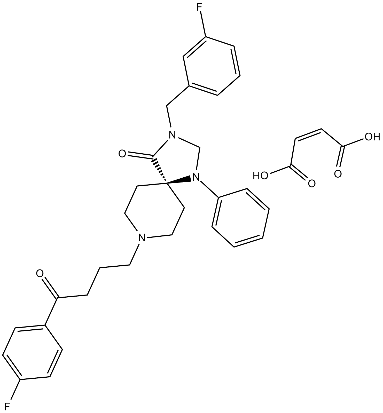 3'-Fluorobenzylspiperone maleate