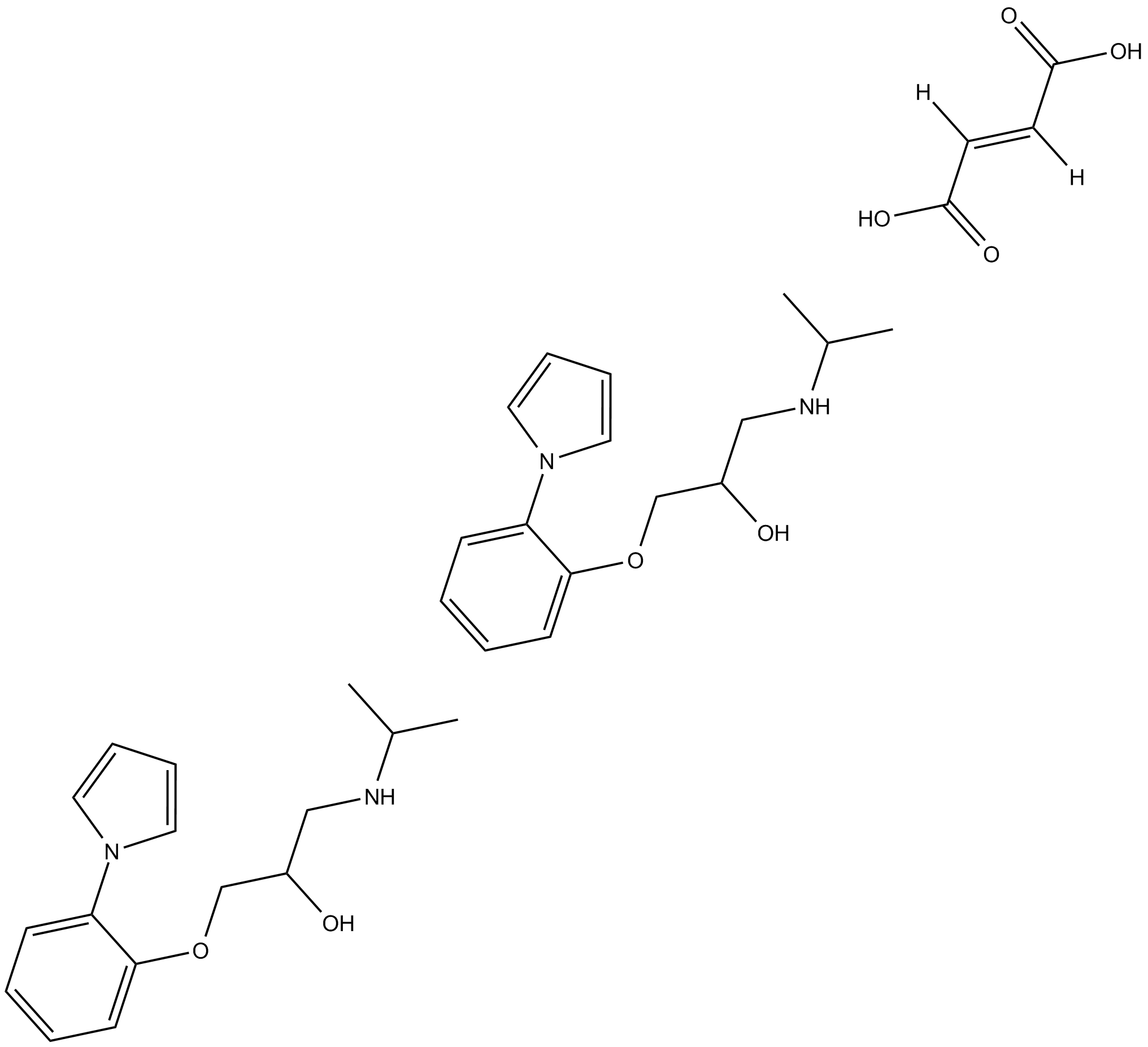 Isamoltane hemifumarate