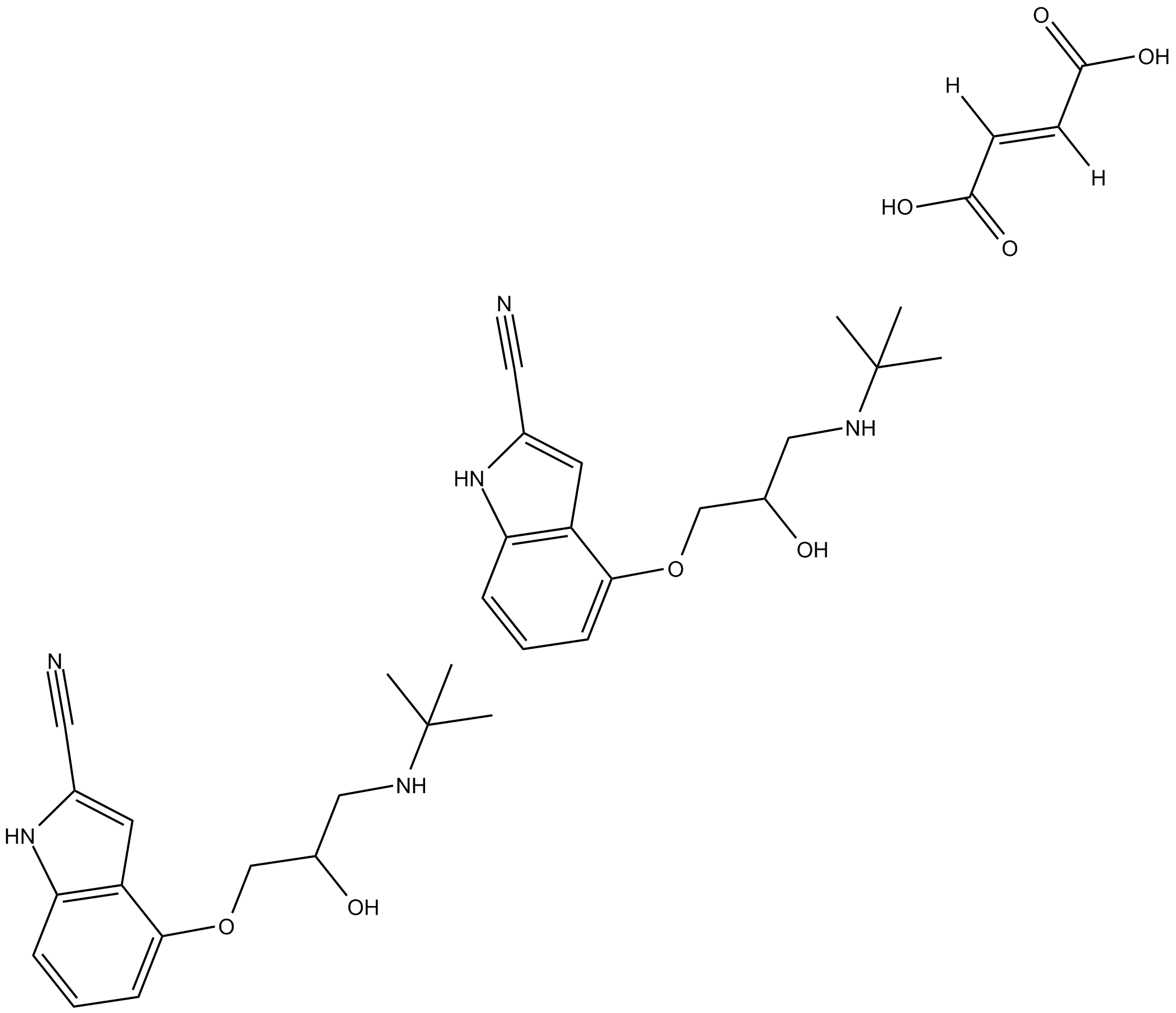 Cyanopindolol hemifumarate