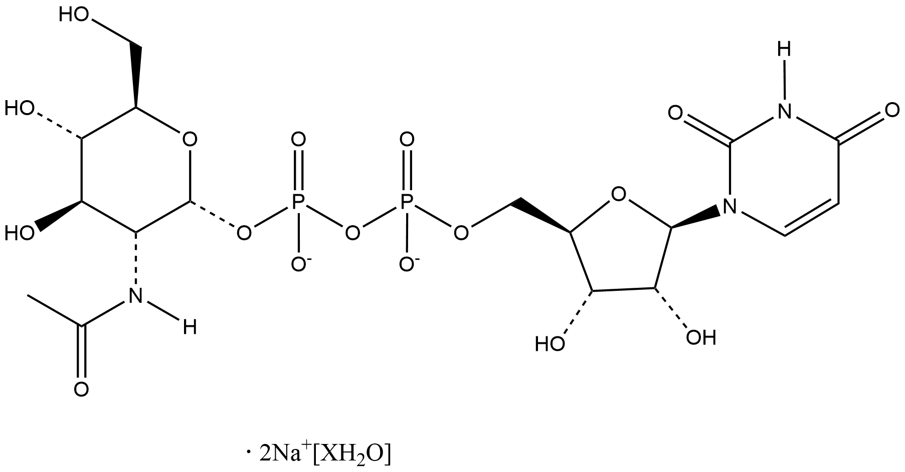 UDP-N-acetyl-D-Glucosamine (sodium salt hydrate)