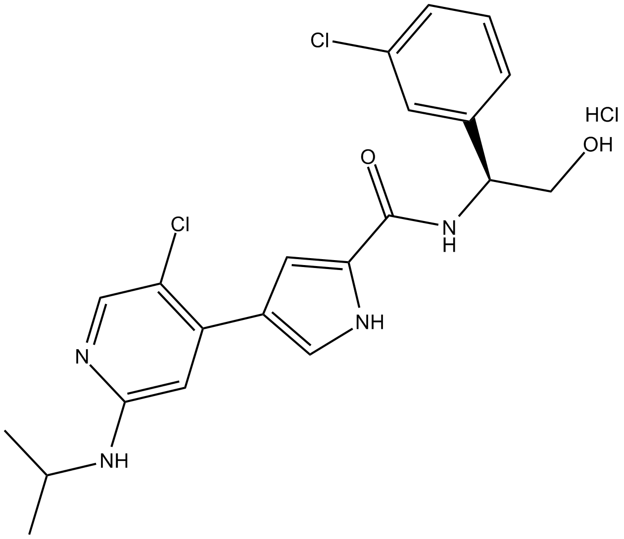 Ulixertinib (hydrochloride)