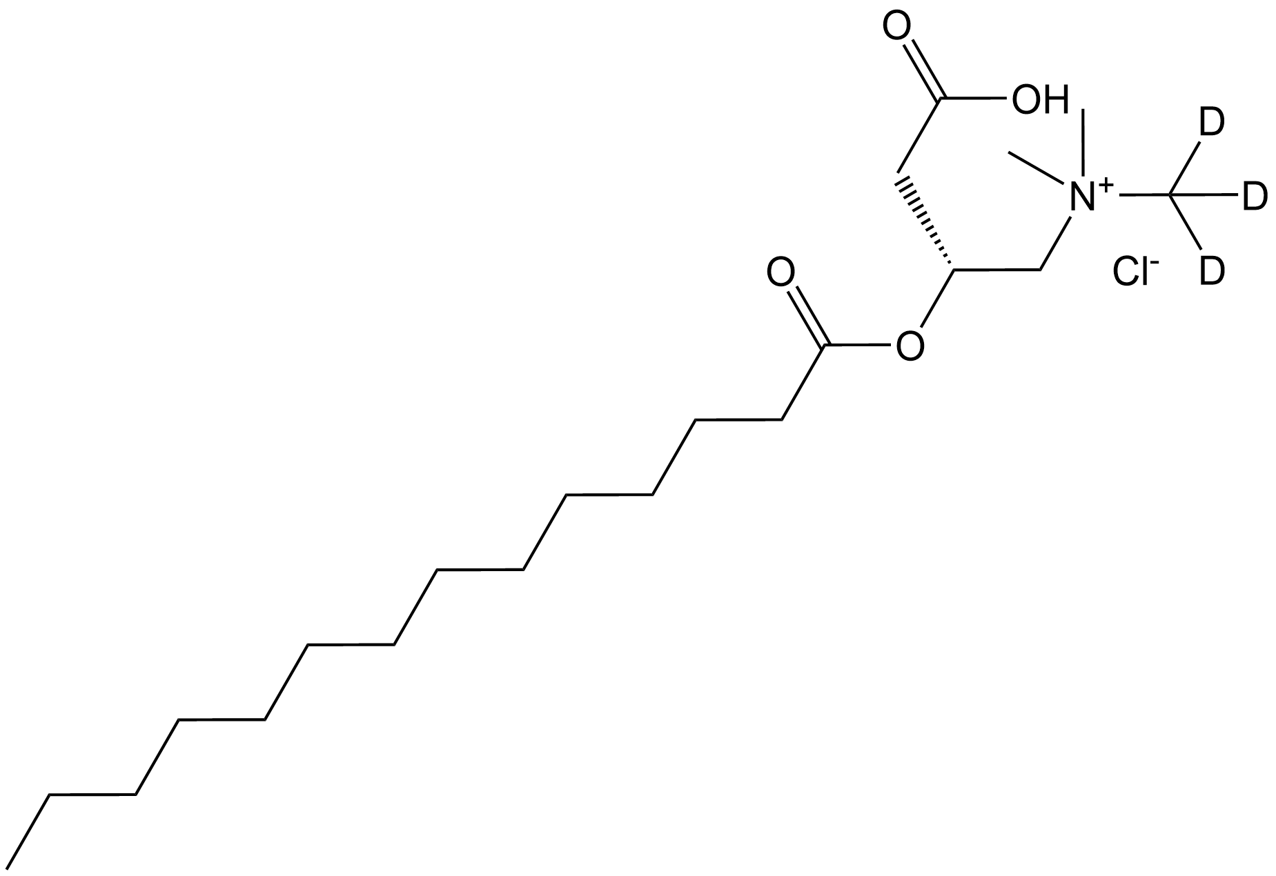 Tetradecanoyl carnitine-d3 HCl