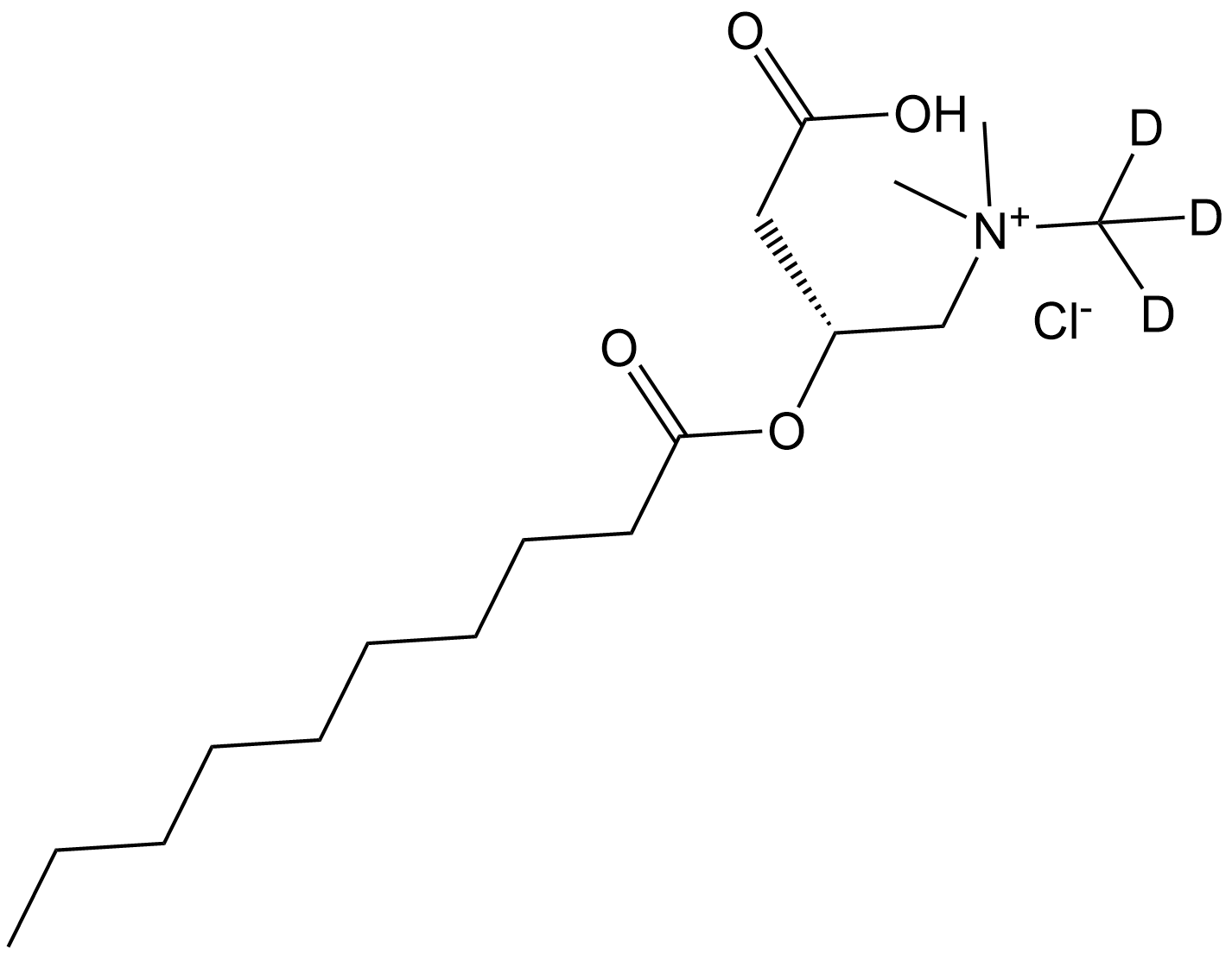 Decanoyl carnitine-d3 HCl