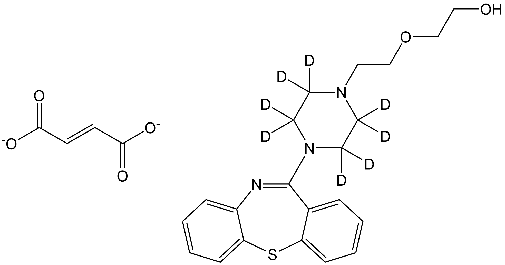 Quetiapine-d8 fumarate